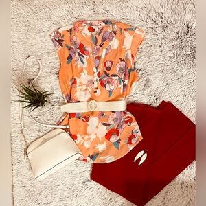 Candies Cap Sleeve Blouse